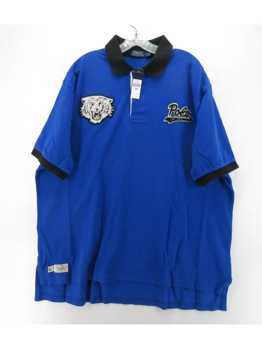 Polo Ralph Lauren Rugby Polo Shirt 2XB Big Tiger Patch Pullover Preppy